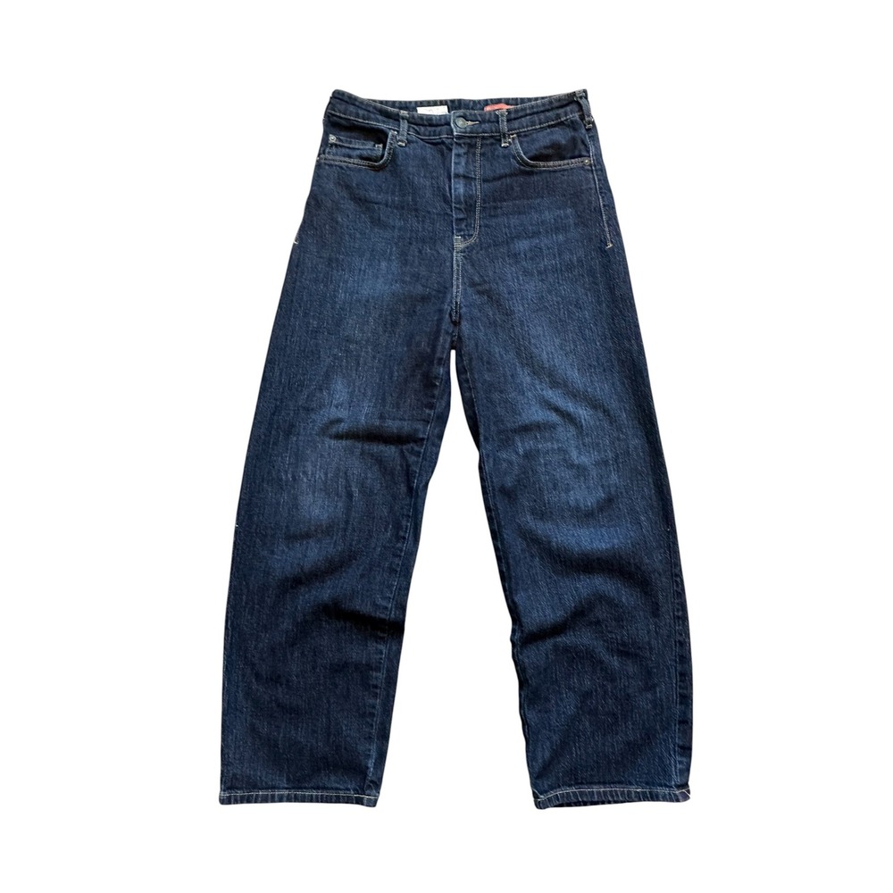 Minimalist Pilcro High Rise Wide Leg Denim Jeans Size 29 Dark Wash Trouser